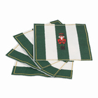 Guardanapo de Natal em Papel Listra Verde 33cm Cromus