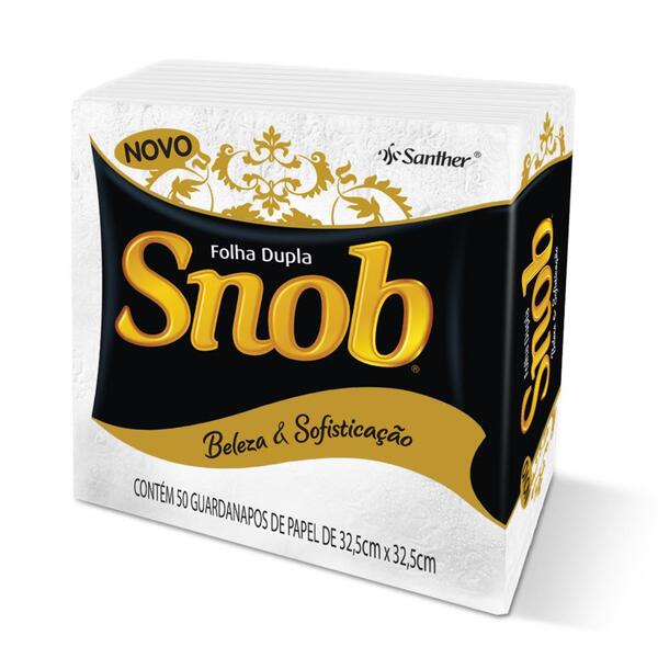 Guardanapo de Papel Folha Simples Snob 33cm x 32cm
