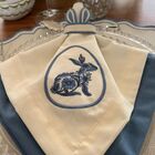 Guardanapo De Pascoa C/ Bordado Azul 533096 40x40 C/ 2unid