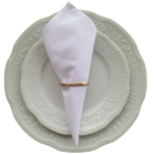 Guardanapo De Tecido Branco 32cmx32cm - 4 Unidades