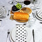 Guardanapo Em Tecido 100% Algodão Cor: Branco Cruz