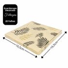 Guardanapo Estampado Creme Folhagens Luxo 20 Folhas 33cm - Tu