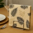 Guardanapo Estampado Creme Folhagens Luxo 20 Folhas 33cm - Tu