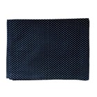 Guardanapo Gourmet Tecido Poá Preto E Branco Kit 6 Unidades