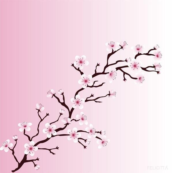 Guardanapo Leque Rosa Cerejeira - Linho Misto - Japonês