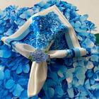 Guardanapo Natália 3d - Linho Misto - Flor Hortênsias