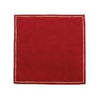 Guardanapo Pano Vermelho Borda Dourada 45cm 1un 1021985