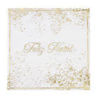 Guardanapo para Mesa Natalina Clássica Árvore Marrom Cromus com 6 Unidades