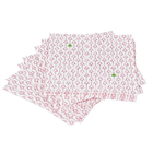 Guardanapo Quadrado Pinheiros Papel Vermelho Branco e Verde 32,5x32,5cm 1 Peça Cromus