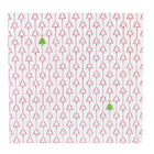 Guardanapo Quadrado Pinheiros Papel Vermelho Branco e Verde 32,5x32,5cm 1 Peça Cromus