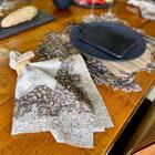 Guardanapo - Tecido Linho Misto, Corte - Adega, Vinho, Uvas