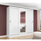 Guardaroupa Roupeiro Maxel Viena 3 Portas De Correr Com Espel