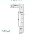 Guardo Roupa Modulado 10 Portas 6 Gavetas 7 Peças  Nogal/graf