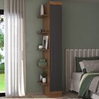 Guardo Roupa Modulado 10 Portas 6 Gavetas 7 Peças  Nogal/graf