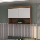 Guardo Roupa Modulado 6 Portas 4 Gavetas 4 Peças  Nogal/branco