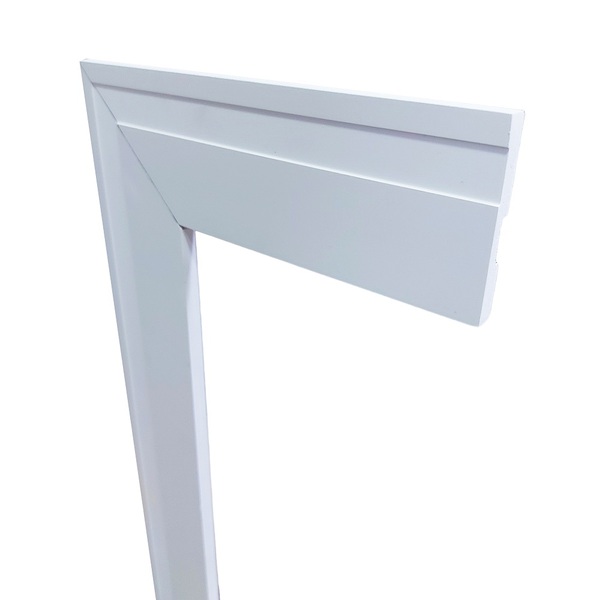 Guarnição / Moldura De Poliestireno 7cm De Altura Branco Fris