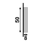 Guarnição De Poliest Lev51 Branca 05cm Santa Luzia (cx 16br)