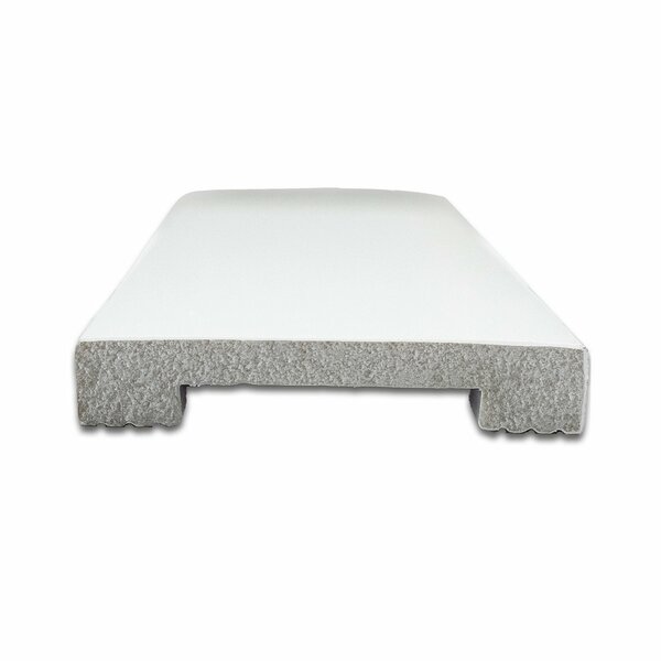 Guarnição De Poliestireno Liso 7cmx1,5cmx220cm Branco