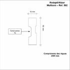 Guarnição Mdf 502 15mmx5cmmetro Linear  Branco