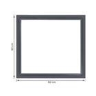Guarnição de Alumínio Pintado Cinza para Janela Maxim-ar 0,60x0,60m Vivace Artens