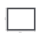 Guarnição de Alumínio Pintado Cinza para Janela Integrada de Correr 1,20x1,50m Vivace Artens