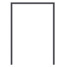 Guarnição de Alumínio Pintado Cinza para Porta Balcão 2,14x1,60m Vivace Artens