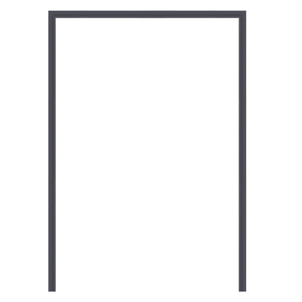 Guarnição de Alumínio Pintado Cinza para Porta Balcão 2,14x1,60m Vivace Artens