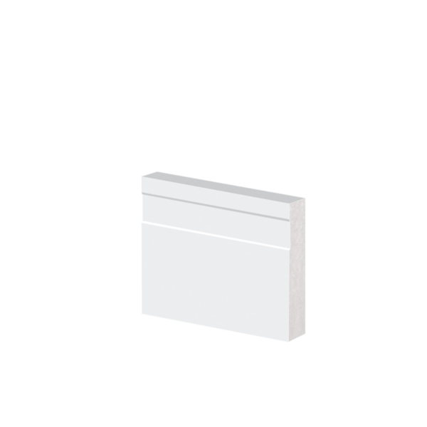 Guarnição Poliestireno 05cm Frisado Branco 41005 Arquitech