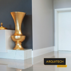 Guarnição Poliestireno 10cm Liso Branco 40010 Arquitech