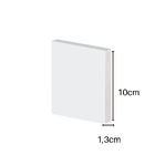 Guarnição Poliestireno 10cm Liso Branco 40010 Arquitech