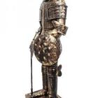 Guerreiro Medieval Estatua De Lata Vintage (cj-023)