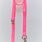 Guia Cachorro Smooty Pet Com Regulagem M Listrada - 1 Rosa Ne
