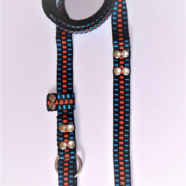 Guia Cachorro Smooty Pet Unificada M Listrada Preto