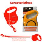 Guia De Cachorro Amarelo Retrátil 3 Metros - Casambiente