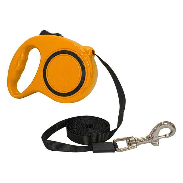 Guia De Cachorro Amarelo Retrátil 3 Metros - Casambiente