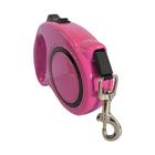 Guia De Cachorro Rosa Retrátil 3 Metros - Casambiente