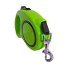 Guia De Cachorro Verde Retrátil 5 Metros - Casambiente