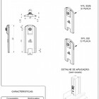 Guia Deslizante Janela Linha Suprema Nyl-332 Preto Kit10pcs