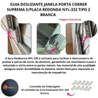 Guia Deslizante Janela Porta Correr Suprema S/placa Redonda N