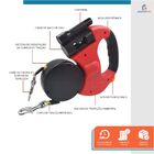 Guia Dupla Para Cães Retratil Pet 3 Metros Resistente Com Lan