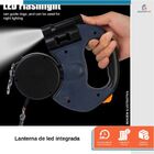 Guia Dupla Para Cães Retratil Pet 3 Metros Resistente Com Lan