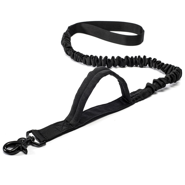 Guia Elástica Para Cachorro Madog Alça Longa E Curta Preto