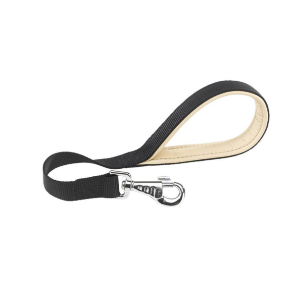 Ferplast Hundeleine Dual – 45 Cm Kurze Leine Aus Nylon Mit Ergonomischem Griff, Orange