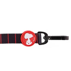Guia Para Cachorro Snoopy Black Red Zooz Pets Preta Com Verme