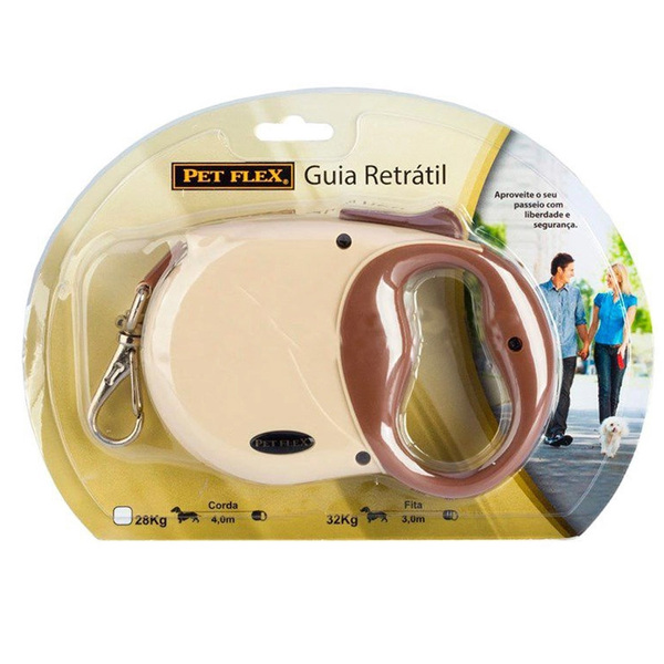 Guia Retrátil Estica E Recolhe Soft Para Cachorros Até 32 Kg