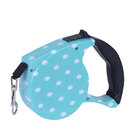 Guia Retrátil Para Cães E Gatos 5 Metros Estampada Azul Bolin