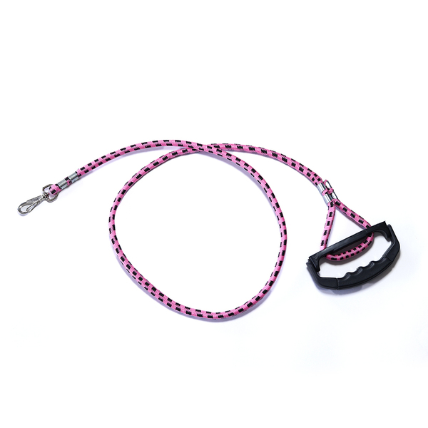 Guia Roliça Com Presilha E Alça 8mm X 100cm Ld Pet  Rosa