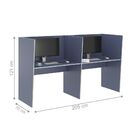 Guiche De Trabalho 2 Lugares Grecia Azul