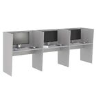 Guiche Office 3 Lugares Irlanda Cinza