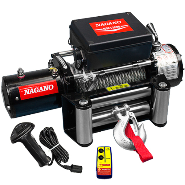Guincho Elétrico 12V 12000LBS 5440 Kg - NGE12000